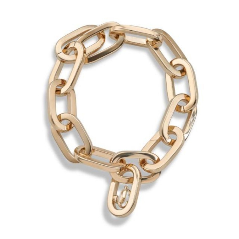 Jimmy Choo Gold Chain Link Bracelet